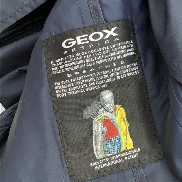 NWOT Geox Respira Trench Coat - Picture 4 of 5